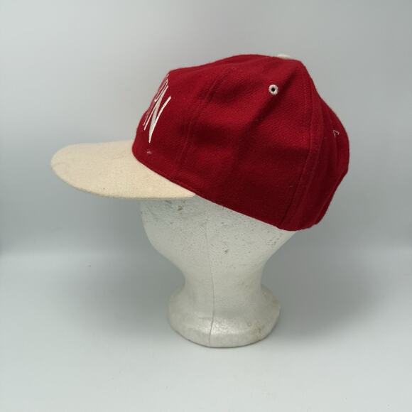 Vintage The Skin Game Big Horn Embroidered Wool Hat PGA Tour Golf Stretch Back - Picture 4 of 9